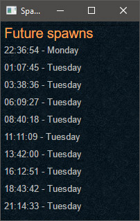 Alt1 Runesphere spawn list